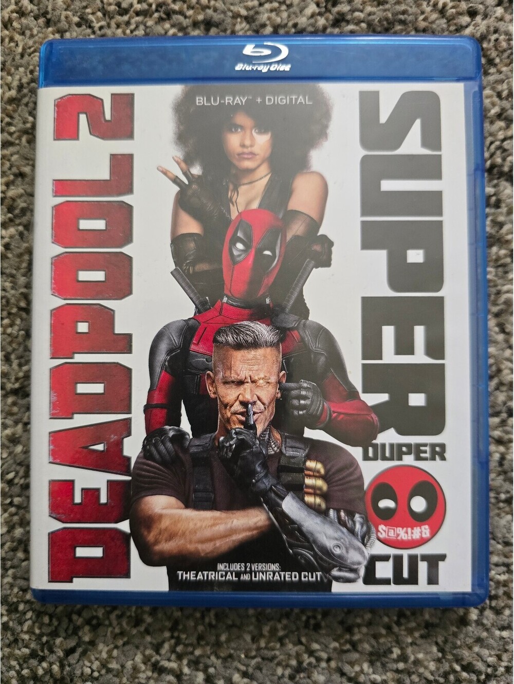 Deadpool 2 Super Duper Cut Blu-ray Extended Unrated Ryan Reynolds Marvel